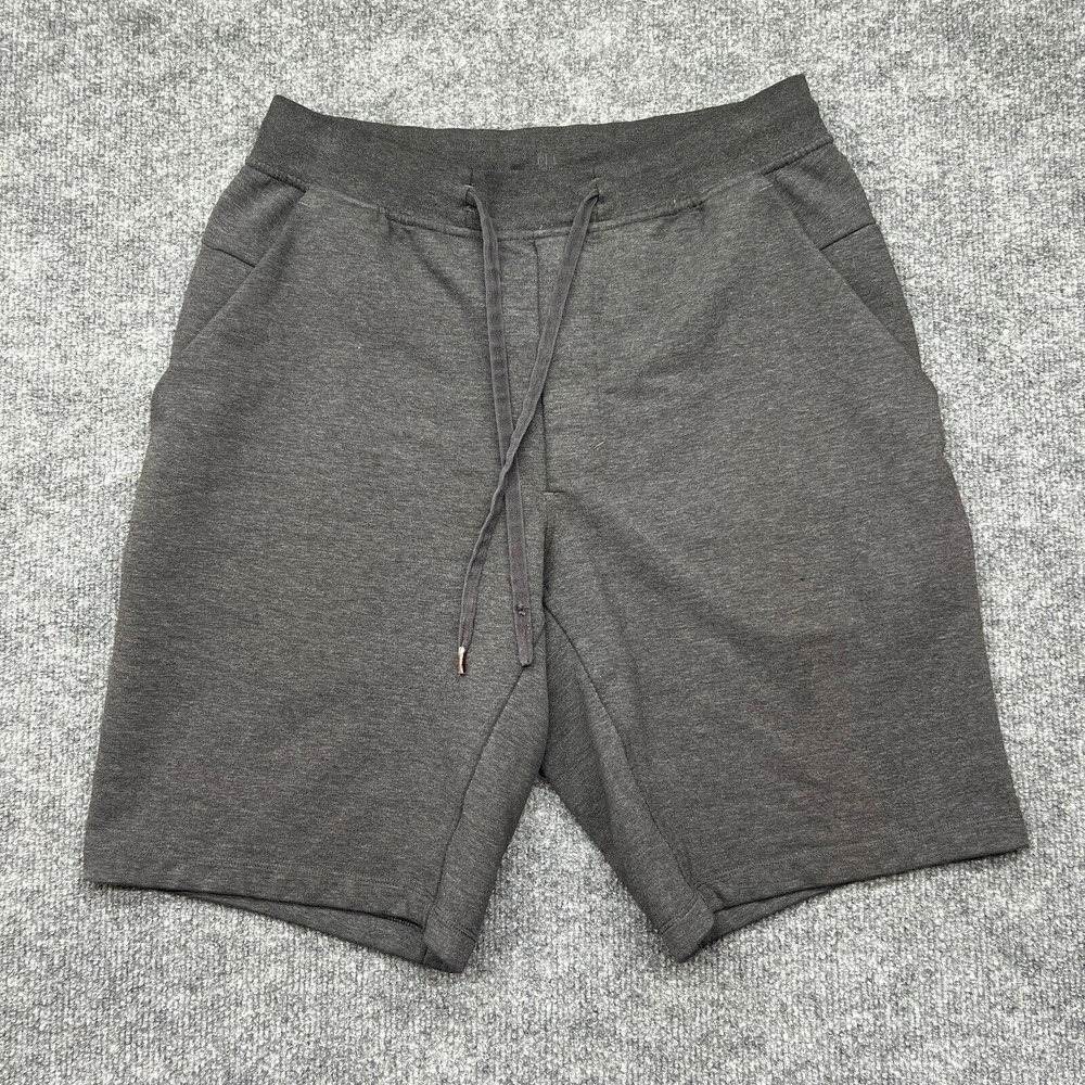 Lululemon Shorts Mens M Gray City Sweat Short Drawstring Gym Casual 9.5" Inseam
